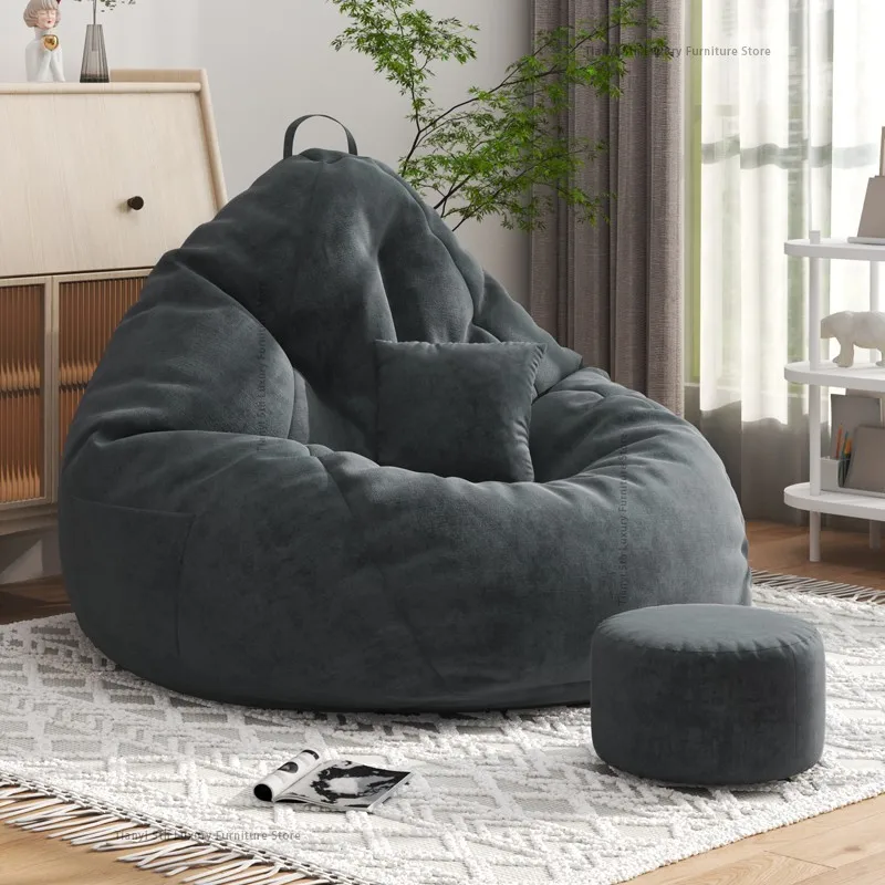 Nordic Creative Bean Bag Sofa Modern Tatami Bedroom Balcony Leisure Living Room Sofa Puff Mini Sofa Living Room Furniture FYBS