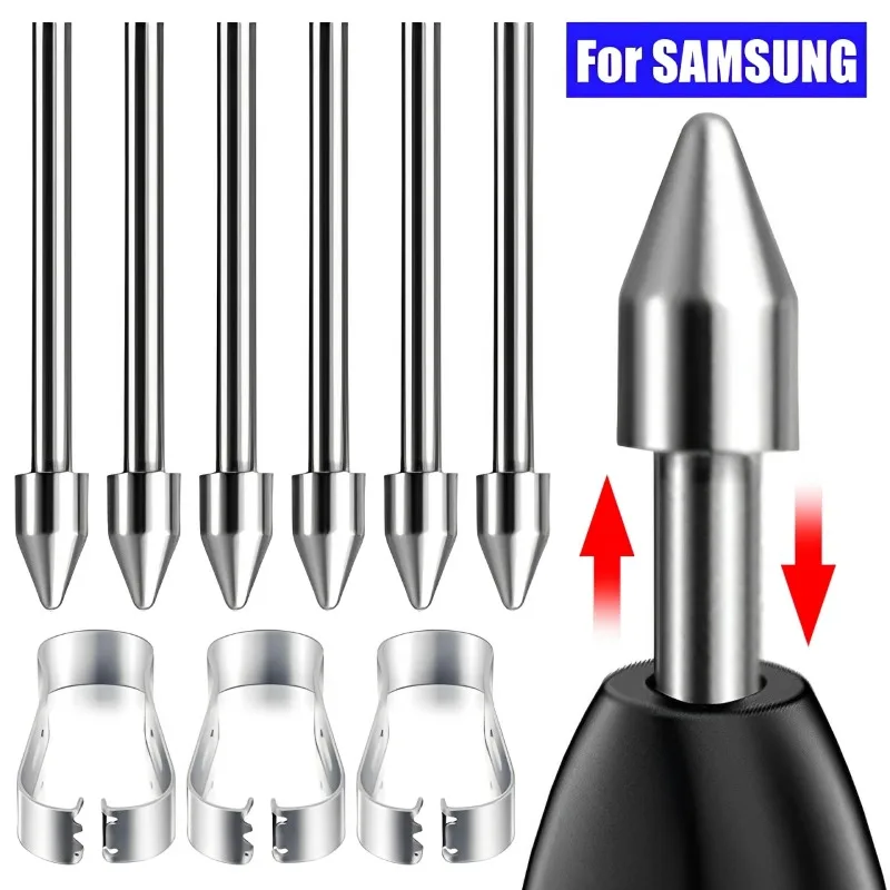 Luxury Metal Stylus Nib for Samsung S-Pen Galaxy Tab S10 Ultra S9 FE NOTE10 Replacement Nib Pressure Sensitivity Pen Tip