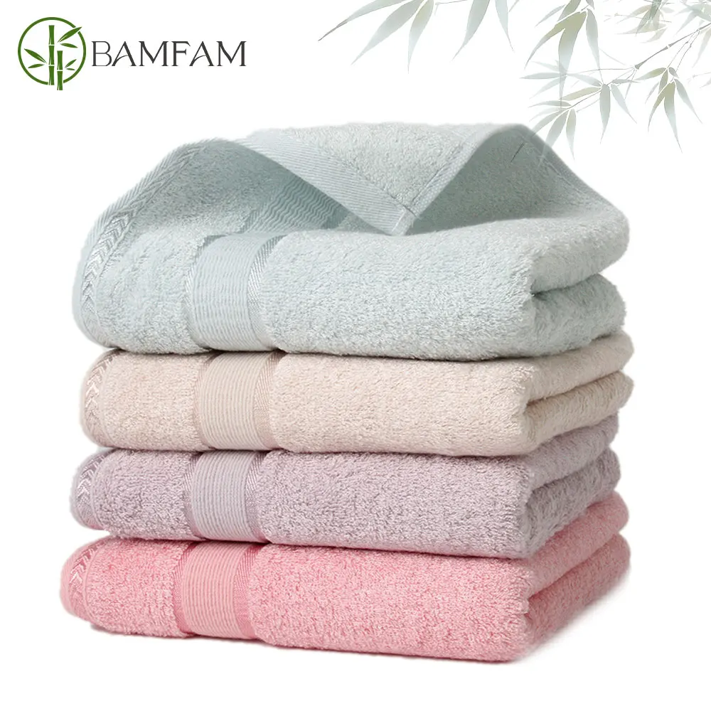 High Quality Bamboo Fiber Thickened Adult Towels Soft And Absorbent Sport Towels For Both Men Women Hand Shower Face Towel