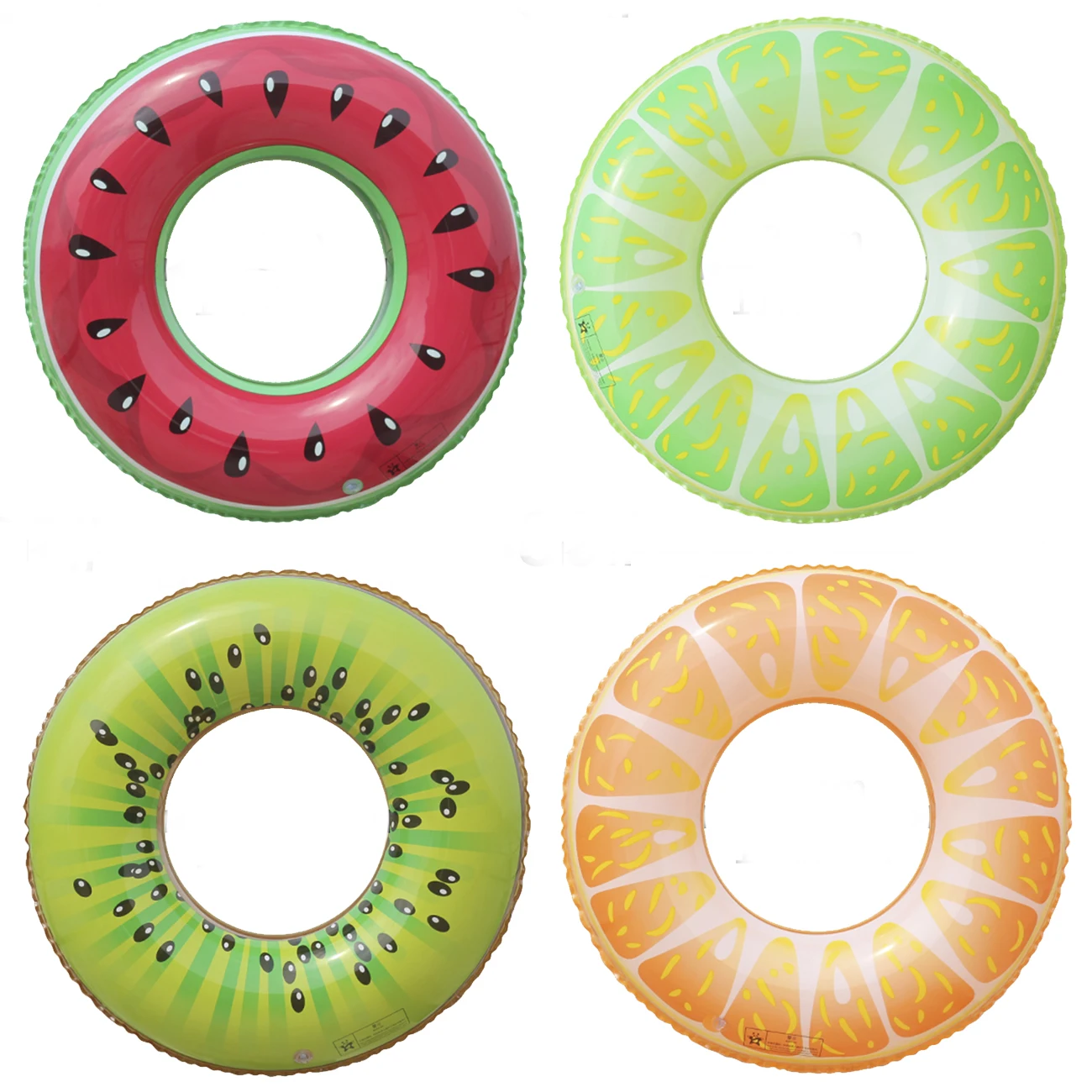 1 Pc Watermelon Swim Ring, PVC Inflatable Pool Float, Summer Fruit Float Ring for Outdoor Sports, Beach and Pool Parties