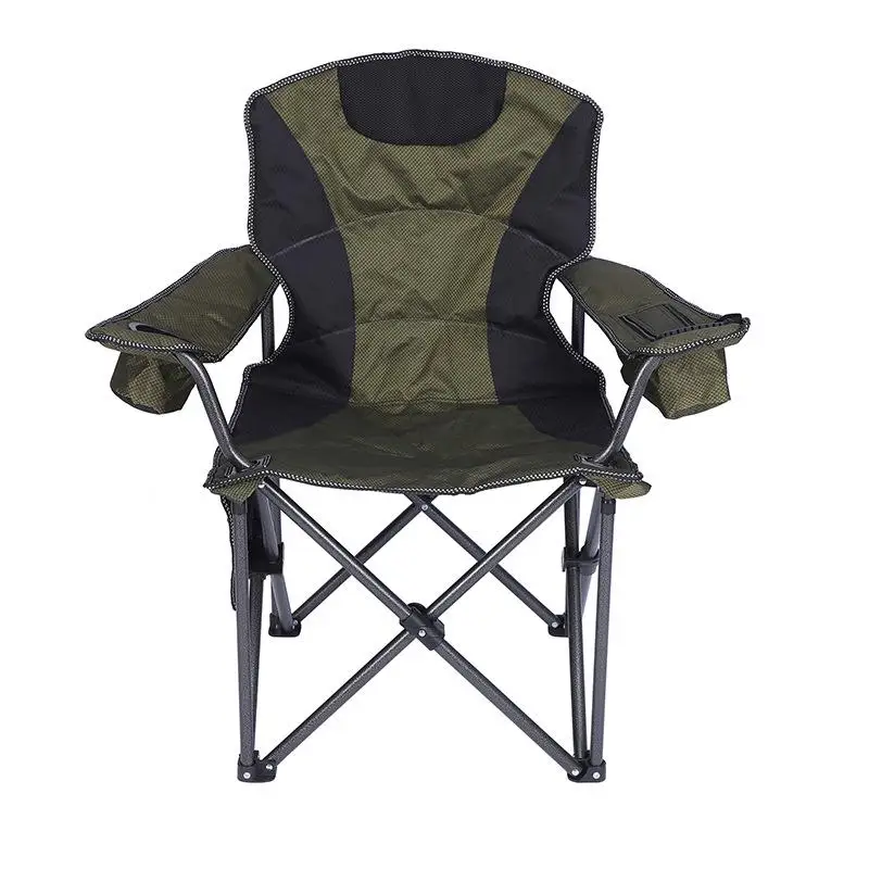 Outdoor Camping Folding Chair, Portable Heated Oxford Cloth Beach Chair, Reclining Chair