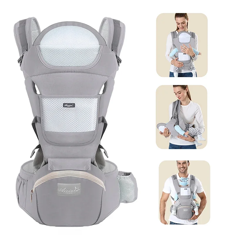 Ergonomic Baby Carrier Backpack Infant Baby Hipseat Carrier Front Facing Ergonomic Kangaroo Baby Wrap Sling Travel Backpack