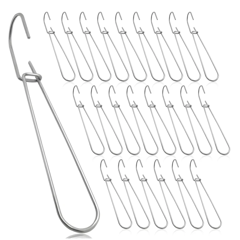 24 Pcs 7.3 Inch Metal Pattern Hooks Sewing Pattern Making Hanging Hanger Durable Easy To Use