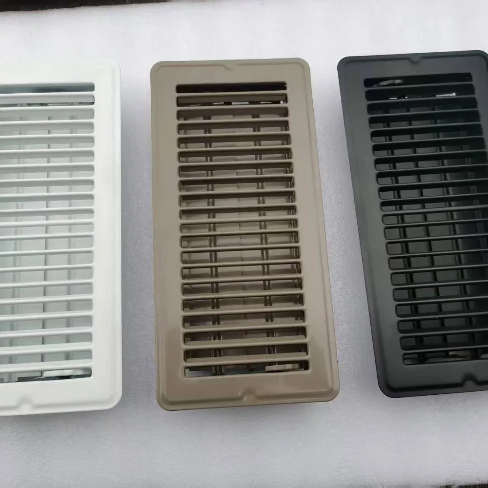Metal Floor Register Cover 4*10 Inch High-efficiency Heavy Duty Vent Grille Anti-blocking Air Cover Floor Vent Covers