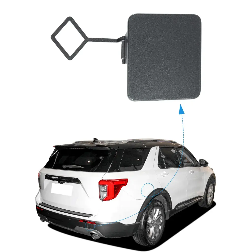 Rear Bumper Tow Hook Cover Cap Eye For Ford Explorer 2020 2021 2022 2023 74253KX LB5Z17K922AA LB5Z-17K922-AA