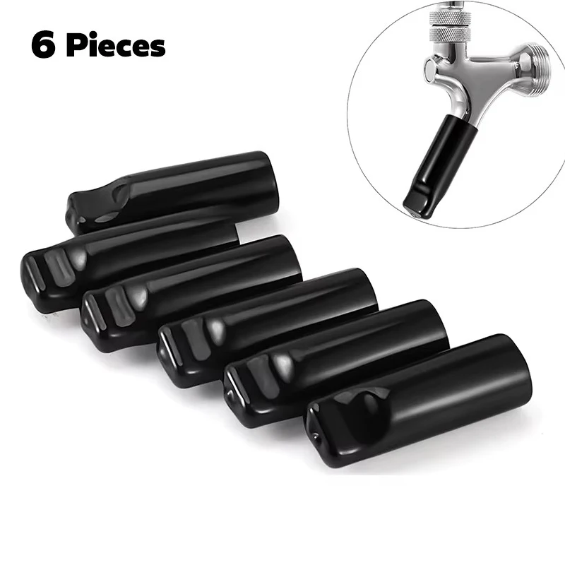 6 PCS Beer Tap Cover Draft Beer Faucet Cap,Rubber Keg Tap Plug Soother Sanitary Covers for Standard American Beer Taps