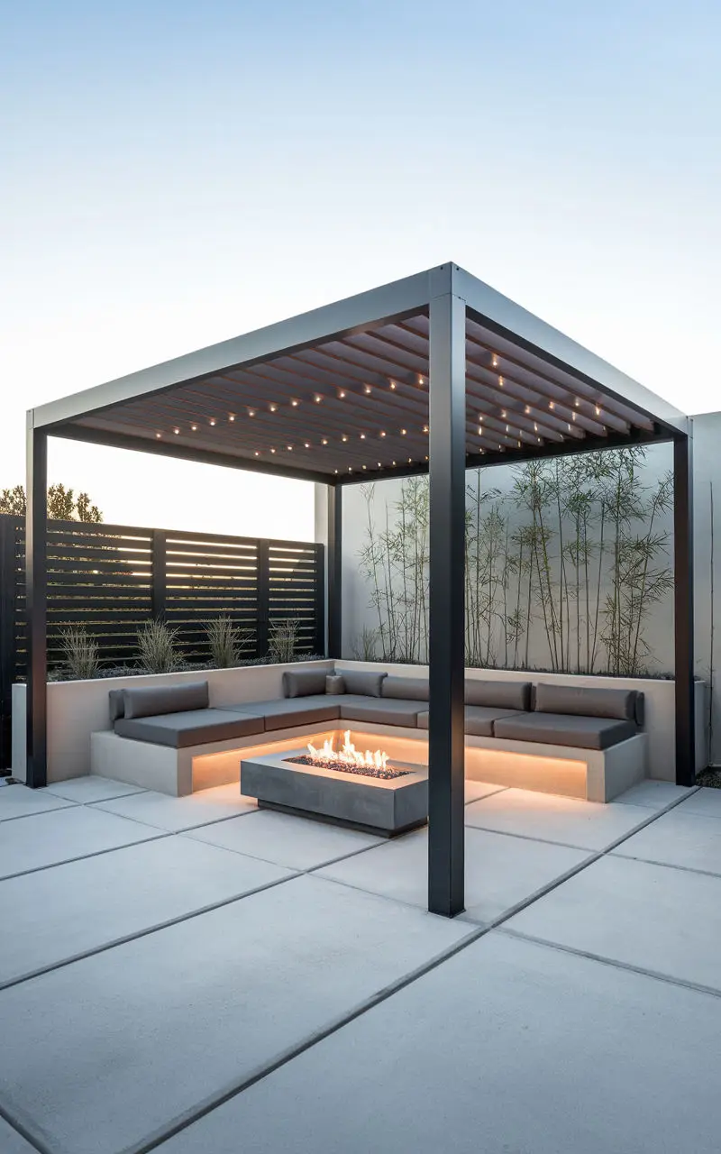 Outdoor Luxury Slatted Furniture Waterproof Gazebo Aluminum Pool Gabled Electric Pergola Garden Decorations Louvered Pergolas