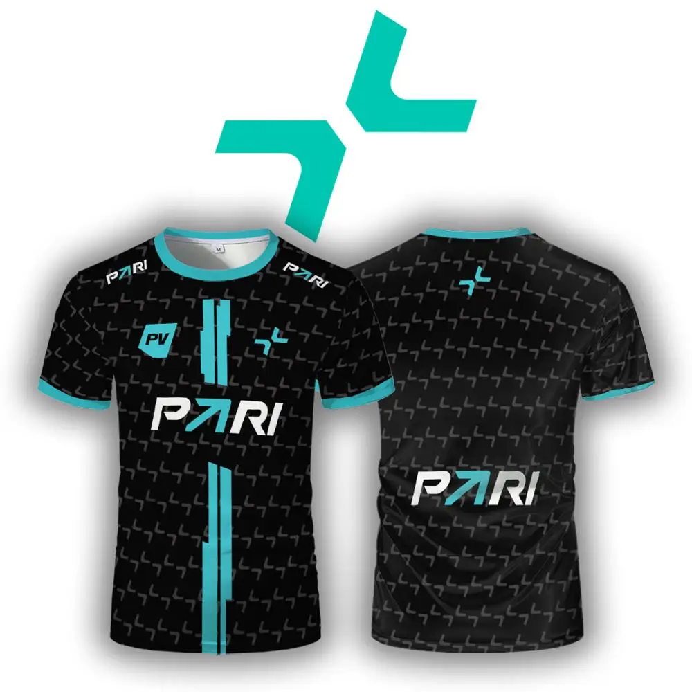 PARIVISION Esports Club 2025 New Team Uniform CS2 DOTA2 Pro League Player Training Breathable Jersey Men's Short-sleeved T-shirt