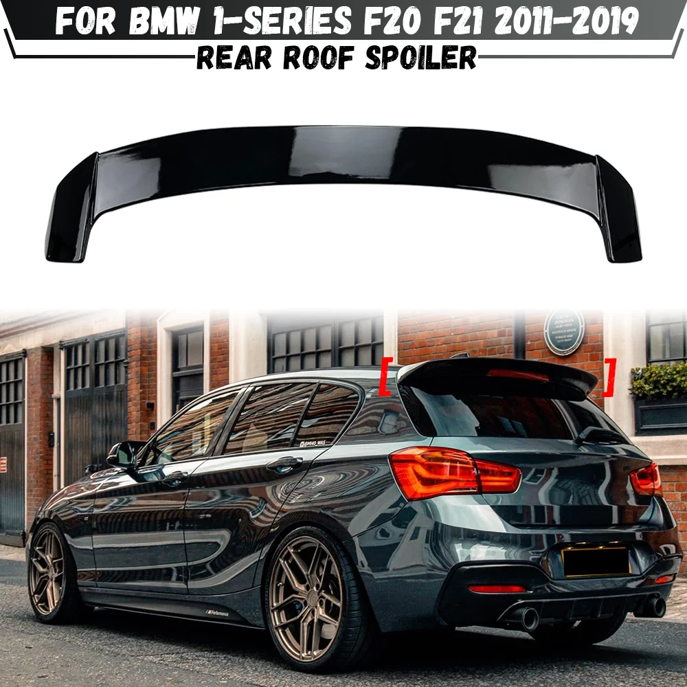 Gloss Black Rear Roof Spoiler Rear Trunk Diffuser Tail Wing For BMW 1 Series F20 F21 116i 118i 120i M135i M140i 2011-2019