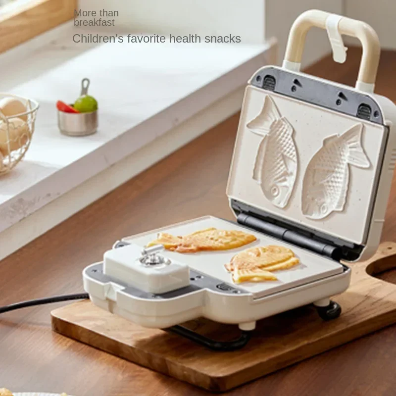Home Time Multi-function Waffle Light Machine Small Bread Machine Double Plate Sandwich Breakfast Machine