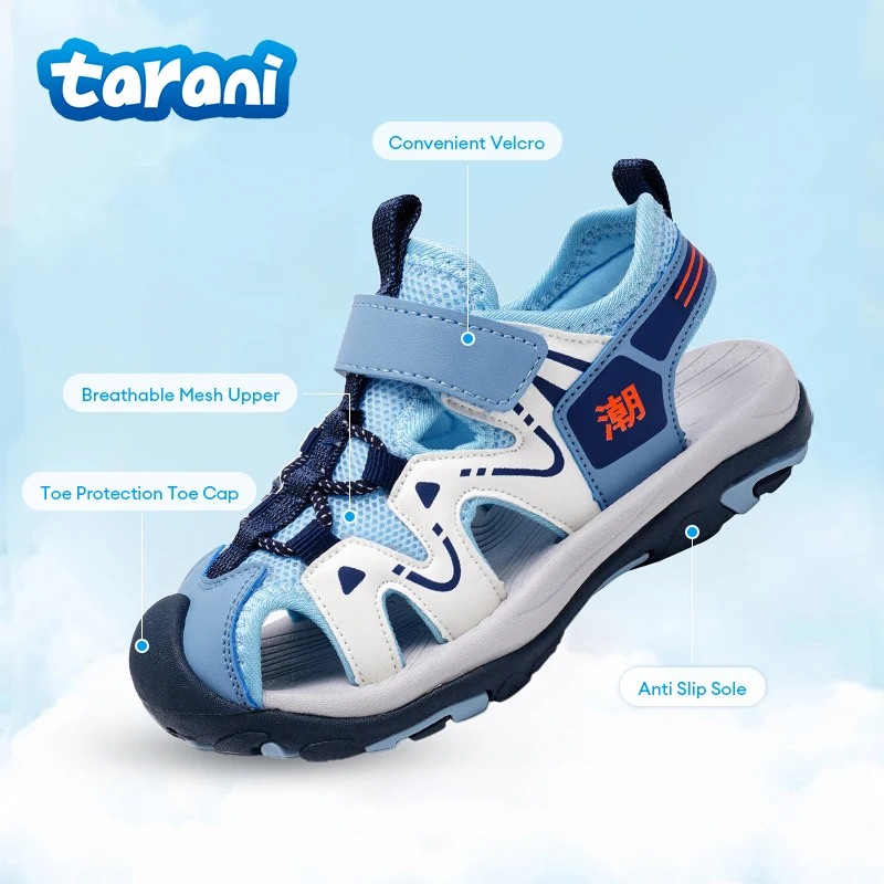 Kids Cute Sandals Lightweight EVA Soft Sole Comfortable Outdoor Play Children's Sandals for Boys and Girls Quick-Dry Design