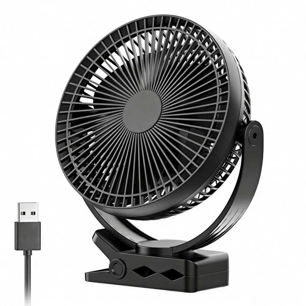 USB Charging Home Room Table Wireless Electric Fan 10000mAh Battery Outdoor Travel Portable Clip Ceiling Fan 4 Speed Adjusted