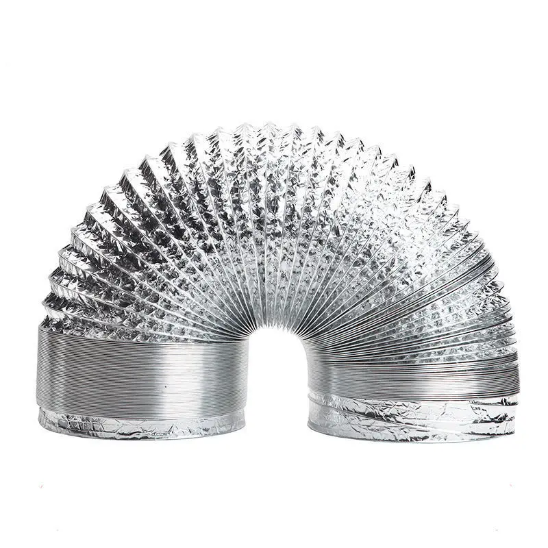 100/150mm 5M Ventilator Pipe PVC Aluminum Tube Air Ventilation Pipe Hose Flexible Exhaust Duct 3/2M Air System Vent Bathroom