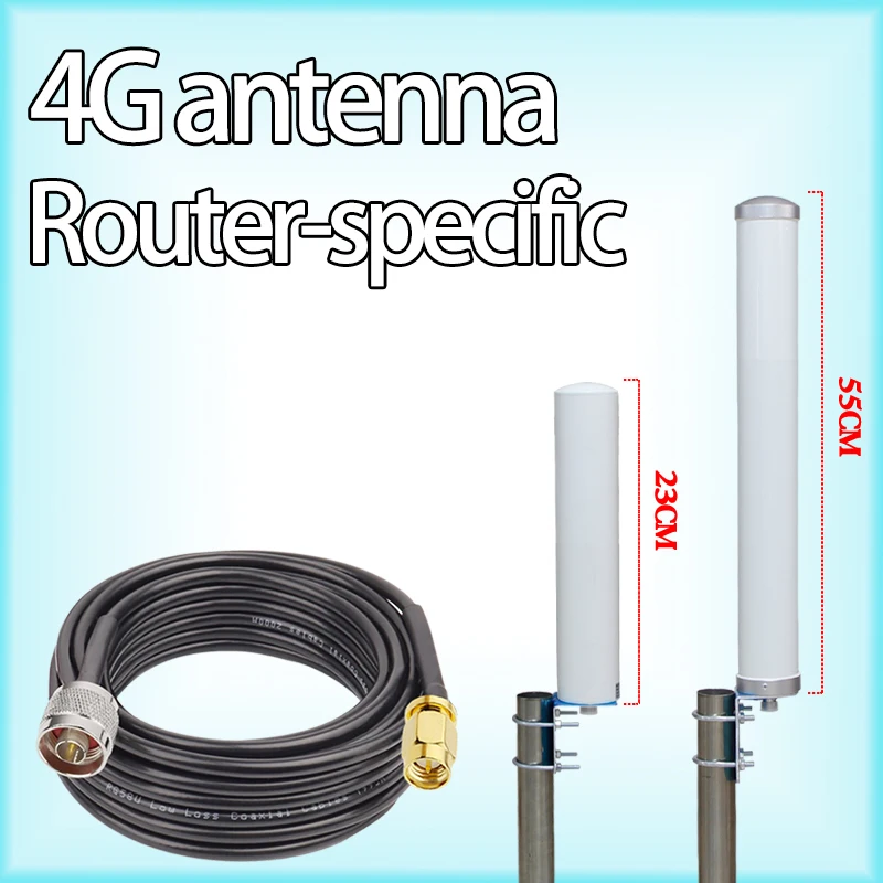 GSM/3G/LTE 4G/5G outdoor waterproof mobile phone signal booster, marine ship router, WIFI enhanced fiberglass antenn