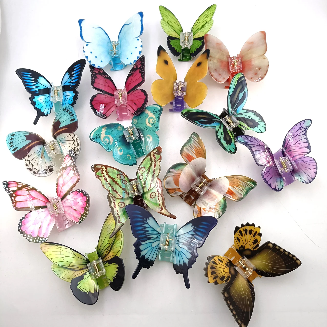 Big and Elegant Butterfly Hair Claw Clips Colorful Claw Clips Accessories for Women Thin and Medium Hair styling accessories
