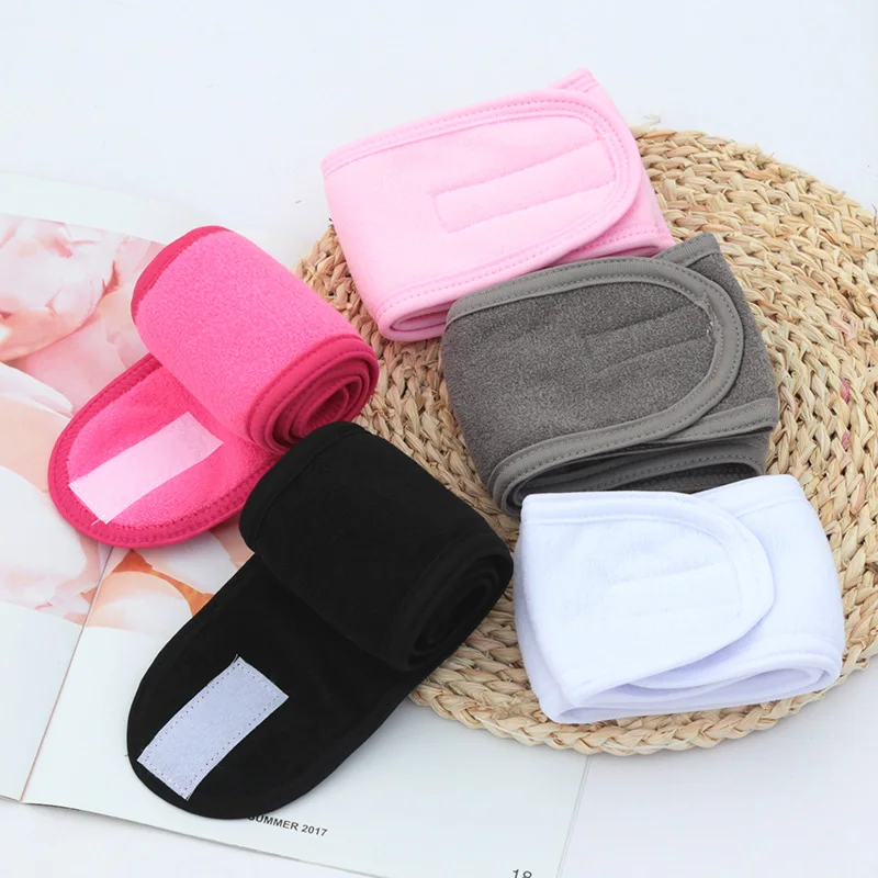 3PCS Women Head Band Adjustable SPA Yoga Headband Bath Makeup Hair Band for Face Washing Soft Toweling Hair Make Up Accessorie