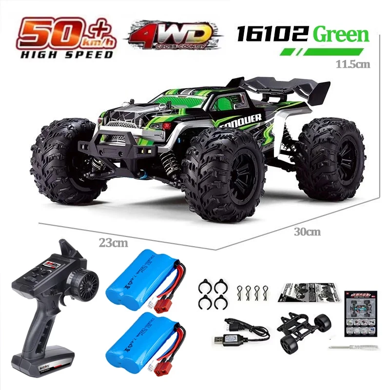 SCY 1:16 70KM/H or 50KM/H 4WD RC Car with LED Remote Control Cars High Speed Drift Monster Truck for Kids Vs Wltoys 144001 Toys