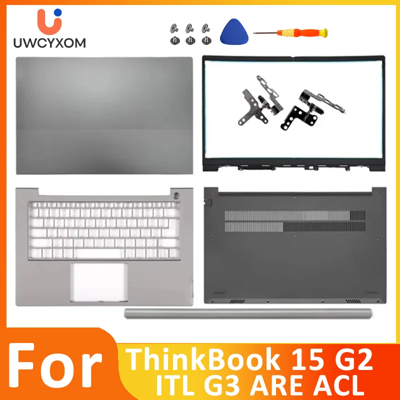 NEW Original Replace Laptop Case For Thinkbook 15 G2 ITL ARE G3 ACL ITL LCD Back Cover Front Bezel Palmrest Bottom Case