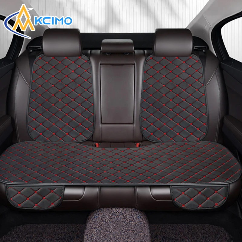 Universal Car Seat Covers Pu Leather Fashion Car Front and rear seat cushions Car Seat Protector Four Seasons Auto Accessories