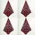 4pcs wine red
