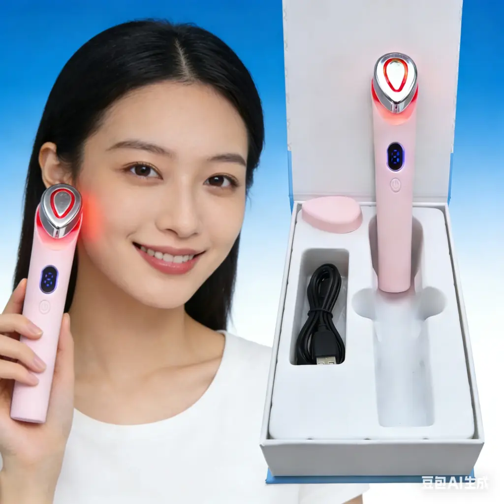 7 Colors Age-R Booster Pro Facial Skin Care Beauty Device EMS Microcurrent Lift Massager Home Use-Valentine's Day gift