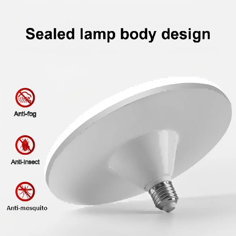 15W LED Bulb E27 Base 220V Cool White Indoor Ceiling Light Energy Saving 6500K for Household Garage Lighting