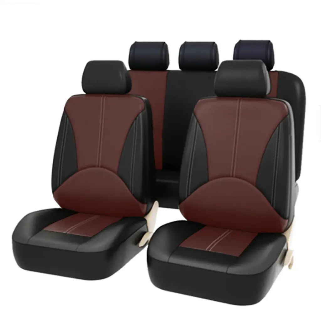 Universal 5-Seats Car Seat Cover Elastic Breathable leather Comfort Fit for most Cars