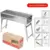 62x23x47 barbecue grill (stainless steel) + set