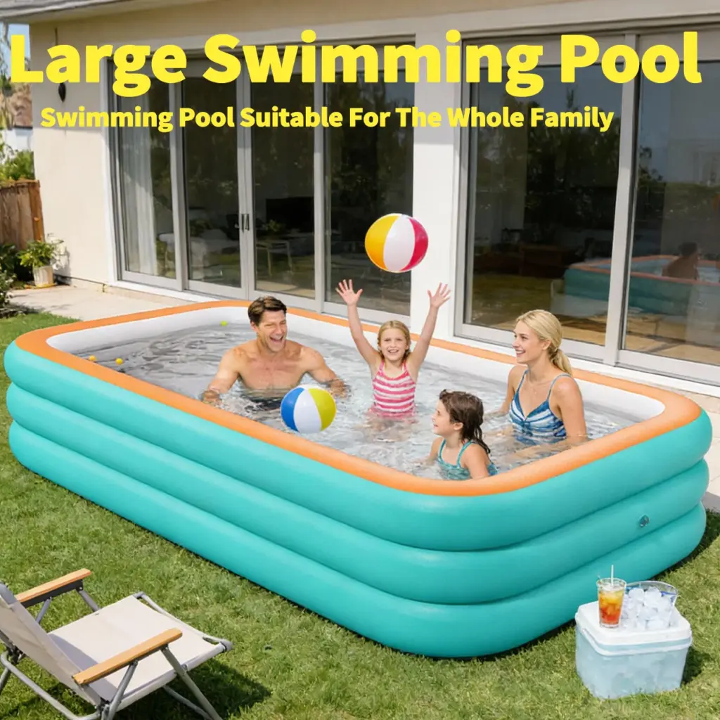 The Family Inflatable Swimming Pool Is Durable And Thickened, Suitable For Large Swimming Pools For Backyard And Lawn Parties