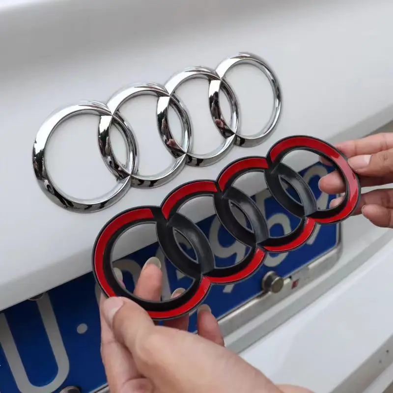 1Pc Car Front Emblem Rear Badge Cover Tail Logo Auto Accessories For Audi A8 S5 S6 S Line A3 A4 A5 A6 A7 S3 Q5 Q7 Q2 Q3 S3 S4 S8