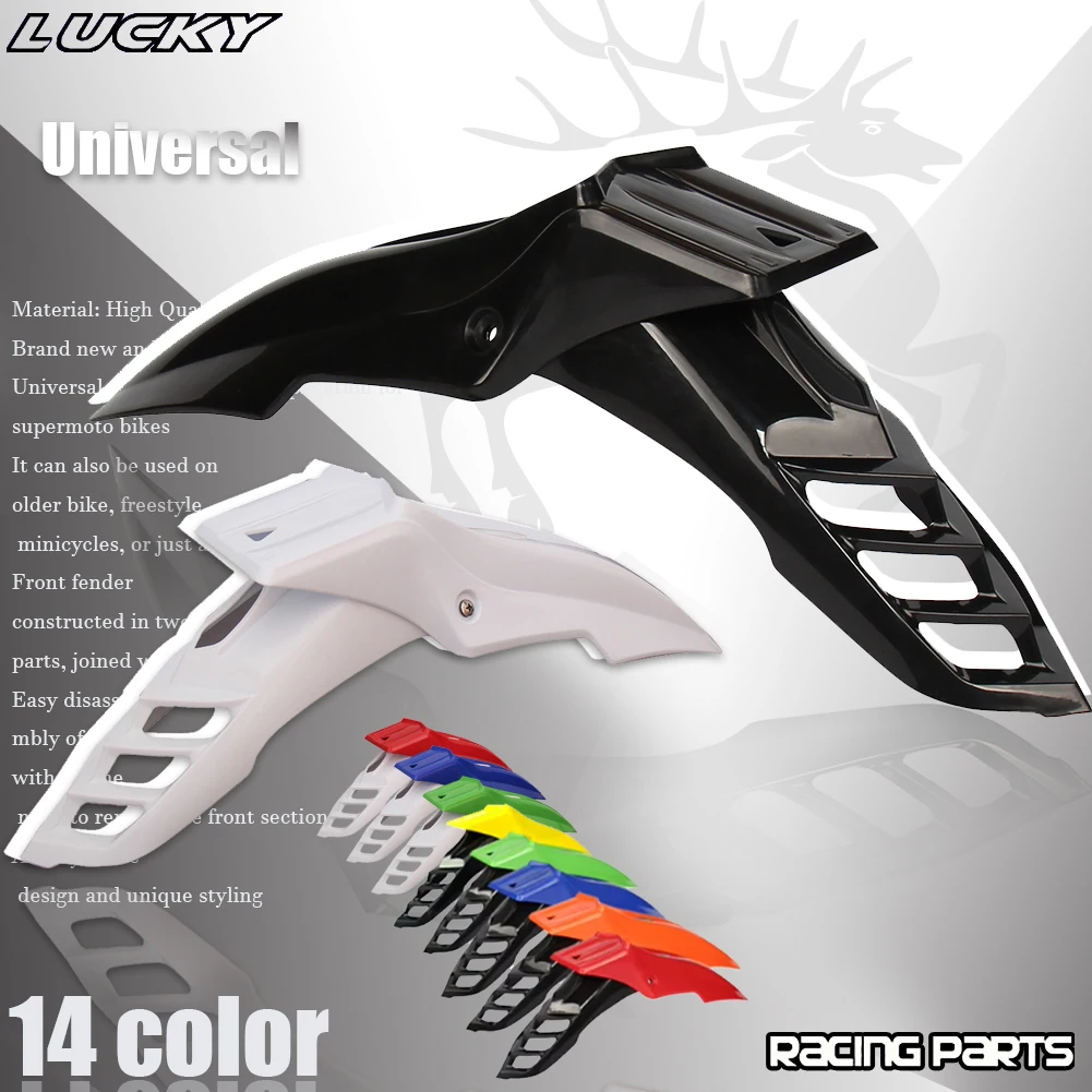 Universal Motocross Mudguard For Honda Yamaha Suzuki Kawasaki DRZ DR KX KLX EXC XCW XT WR YZ YZF TW Dirt Bike Front Fender