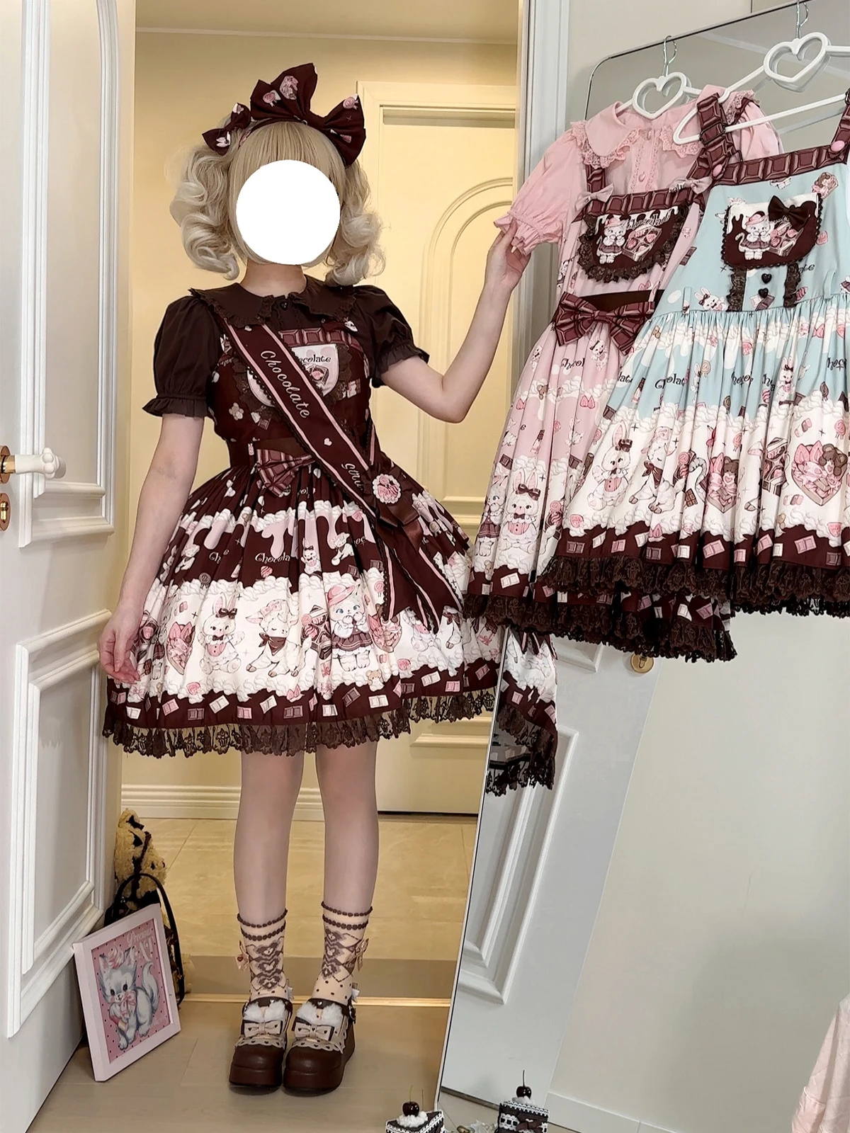 Full Payment Reservation Original Affordable Suspenders Jsk Cute Lolita Daily Thick Sleeveless Strap Tea Party Gift For Friends