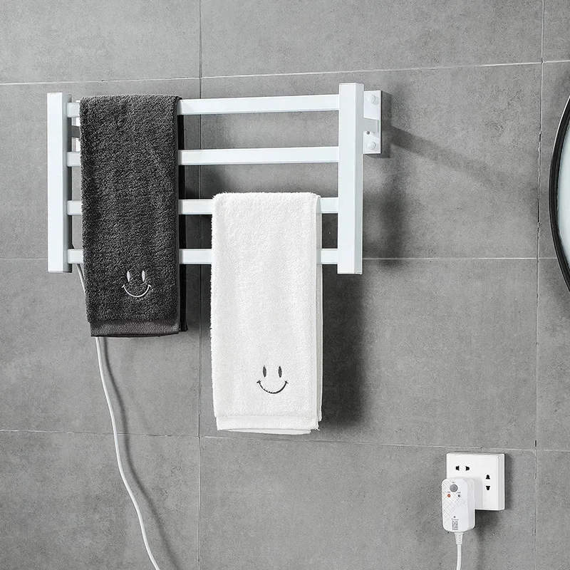 Bathroom Acessories Electric Towel Dryer Rack 115℉-155℉，45℃-70℃ 1-24H Smart Towel Dryer Warmer Bathroom Towel Rail
