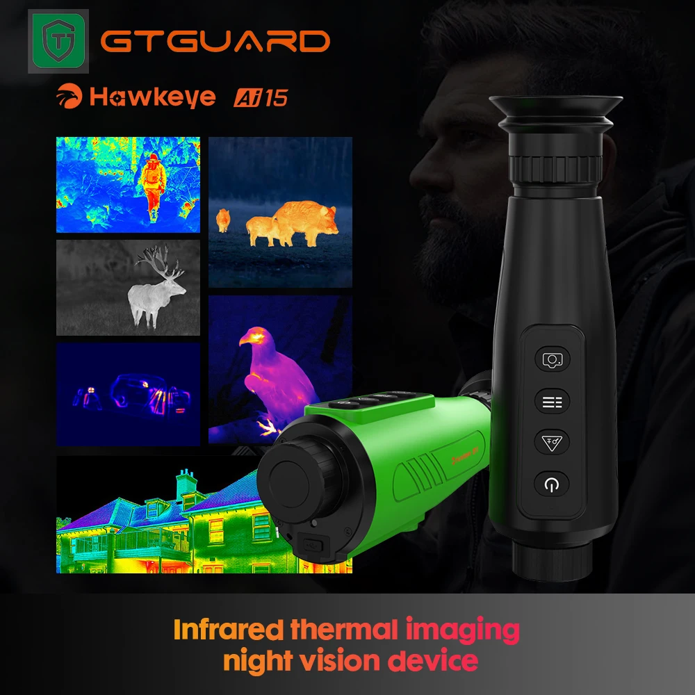 GTGUARD AI15 Monocular Thermal Imager for Hunting Thermal Vision Professional Outdoor Hunting Long Range Observation