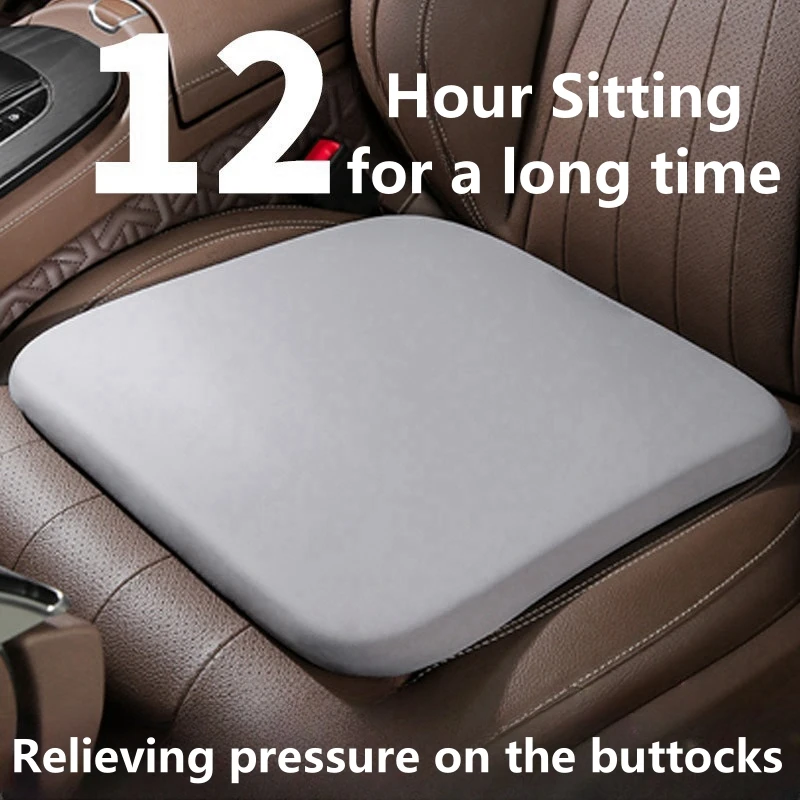 Memory Foam Seat Cushion Slow Rebound Support Ergonomic for Car Office and Student Seat Cushion Prolonged Sitting God Tool