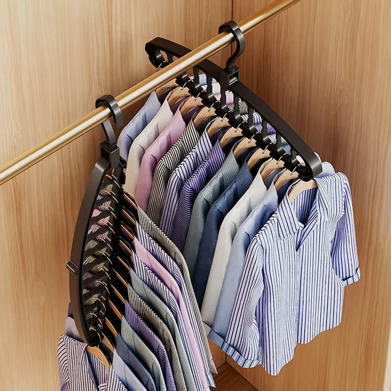 9 Hole Foldable Hanger Wardrobe Space Saving Storage Hanger For Clothes Drying Hangers Storage Organizers Rack Coat Pants Hanger
