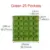 Green 25 Pockets