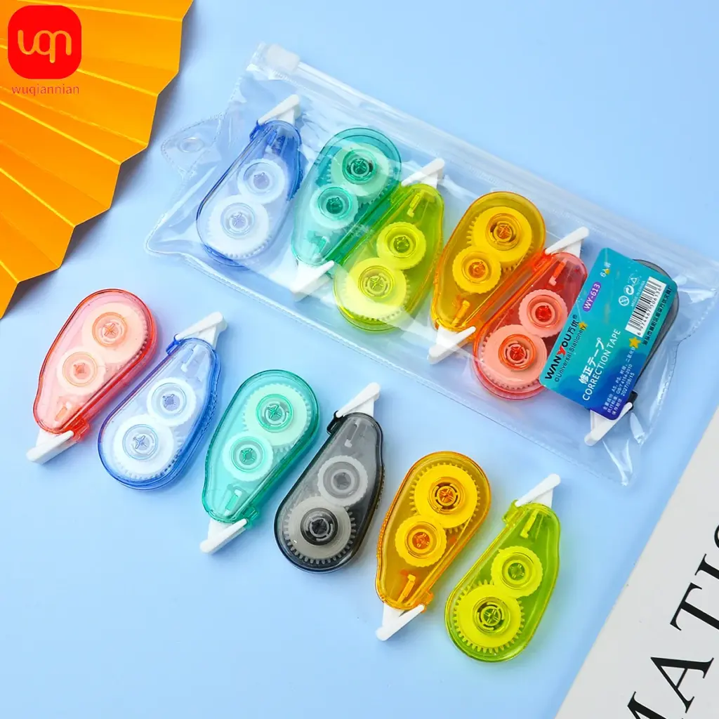6 Pcs Correction Tape White Out Convenient Tapes Portable Corrector for Writing Eraser Children Accessory Stationery Students