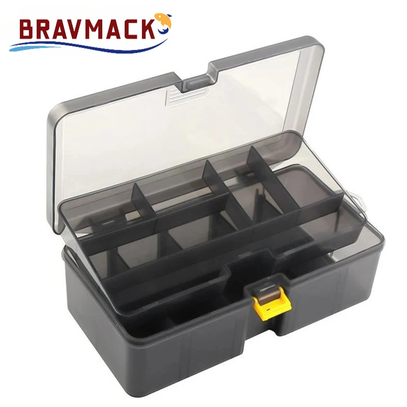 BRAVMACK Tackle Box Double Layer Large Capacity Lure Tackle Box Fishing Accessories Tool Fake Bait Multifunctional Storage Box