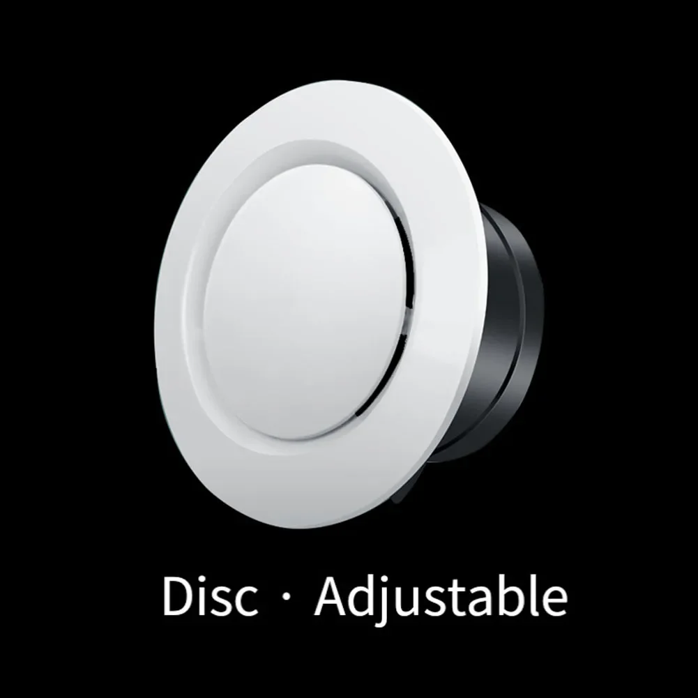 75/100/125/150mm Exhaust Hood ABS Air Vent Extract Valve Grille Round Diffuser Ducting Ventilation Cover Air Volume Cooling Vent