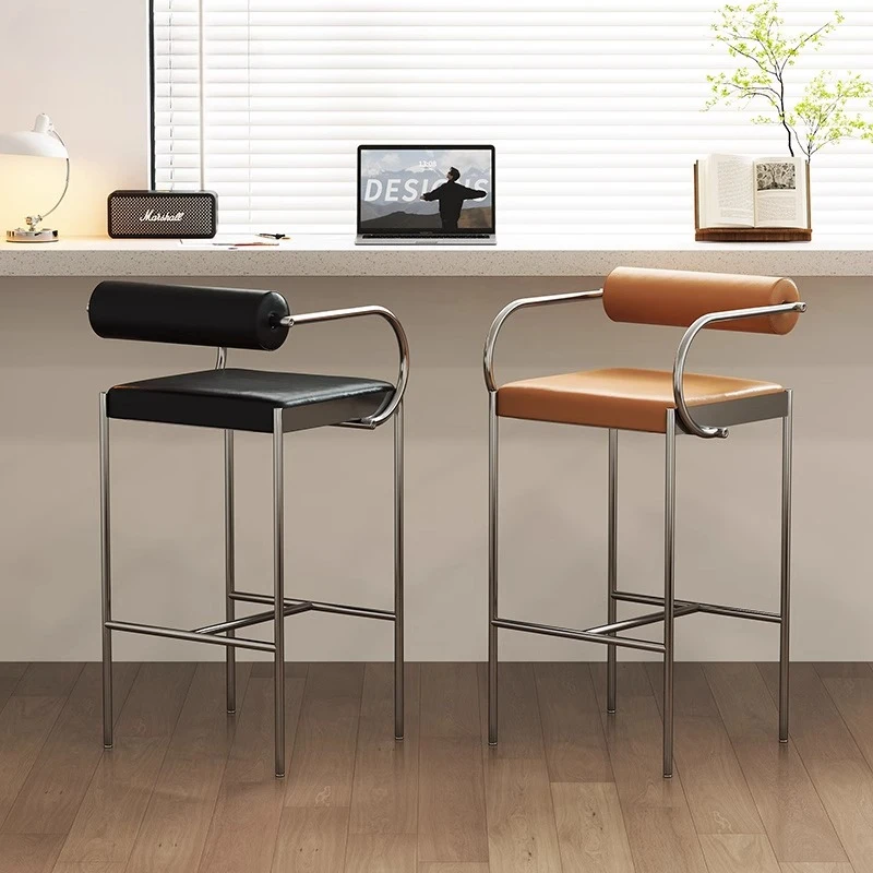 Relaxing Vintage Bar Chair Nordic Luxury Modern Kitchen Bar Chair Table Living Room Chaise De Bar Velour Balcony Furniture