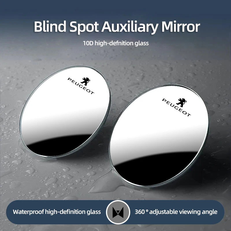 Car Blind Spot Rear View Mirror Auxiliary Reversing Parking For Peugeot 5008 408 308 Landtrek 208 2008 3008 Rifter 508 301 108