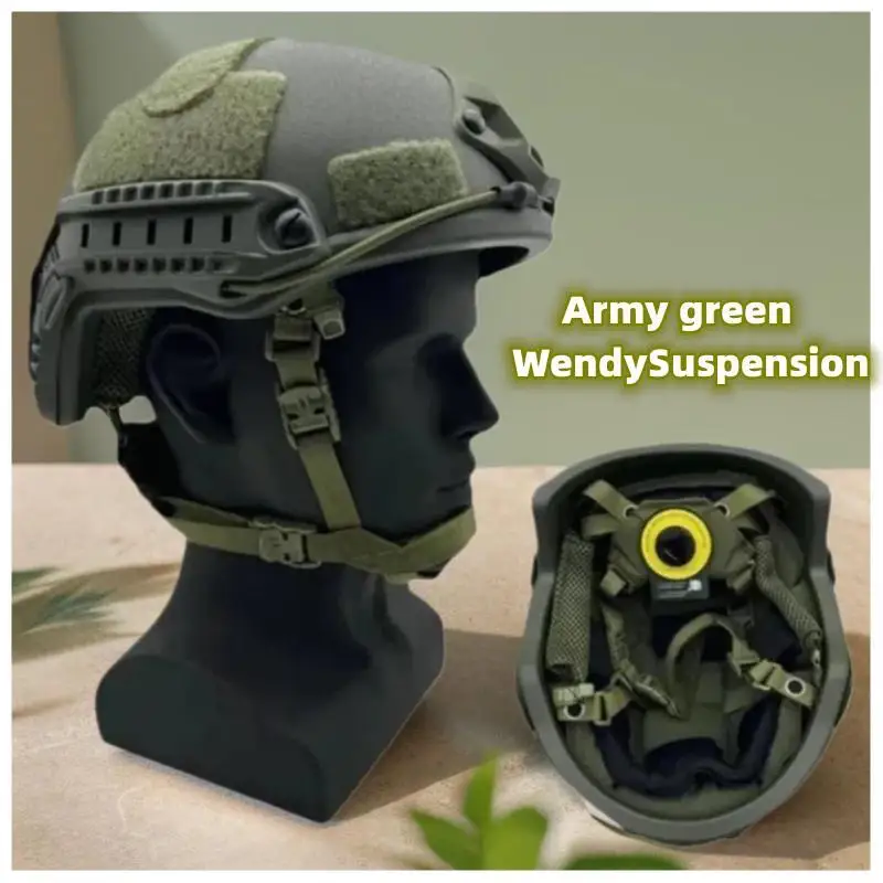 Tactical Helmet Kevla Ballistic ACH High Cut High Quality Ballistic Helmet NIJ IIIA FAST Wendy's Suspension Pad Ballistic Helmet