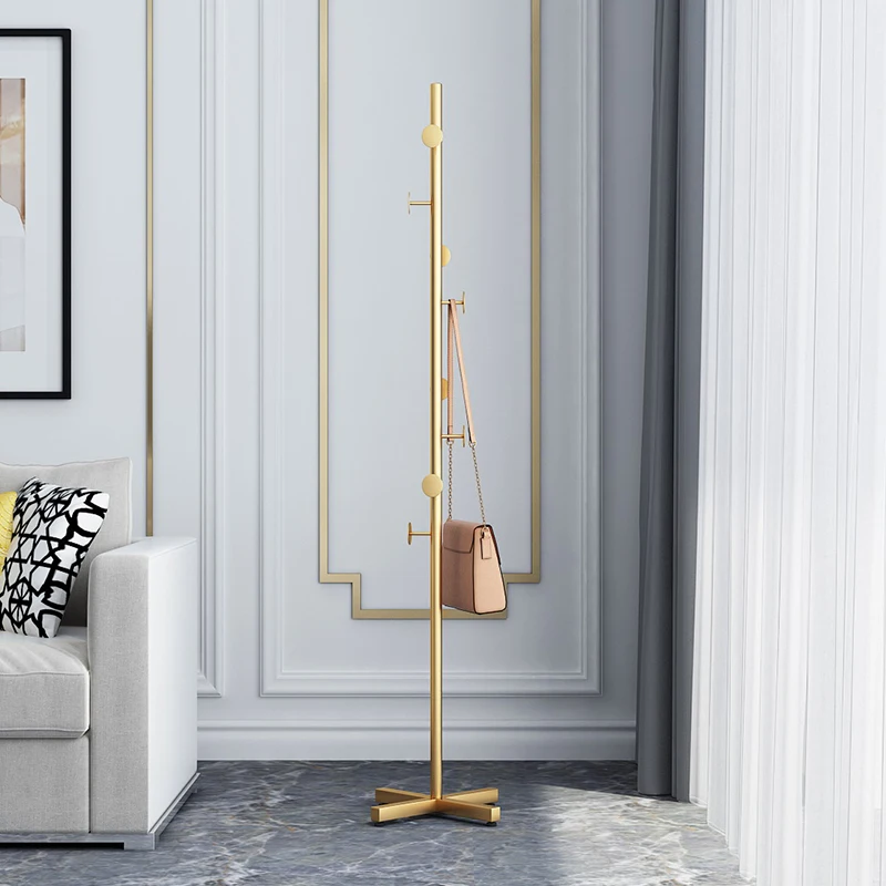 Modern floor-standing clothes hanger floor-standing bedroom simple living room clothes hanger Italian indoor coat rack popular clothes rack