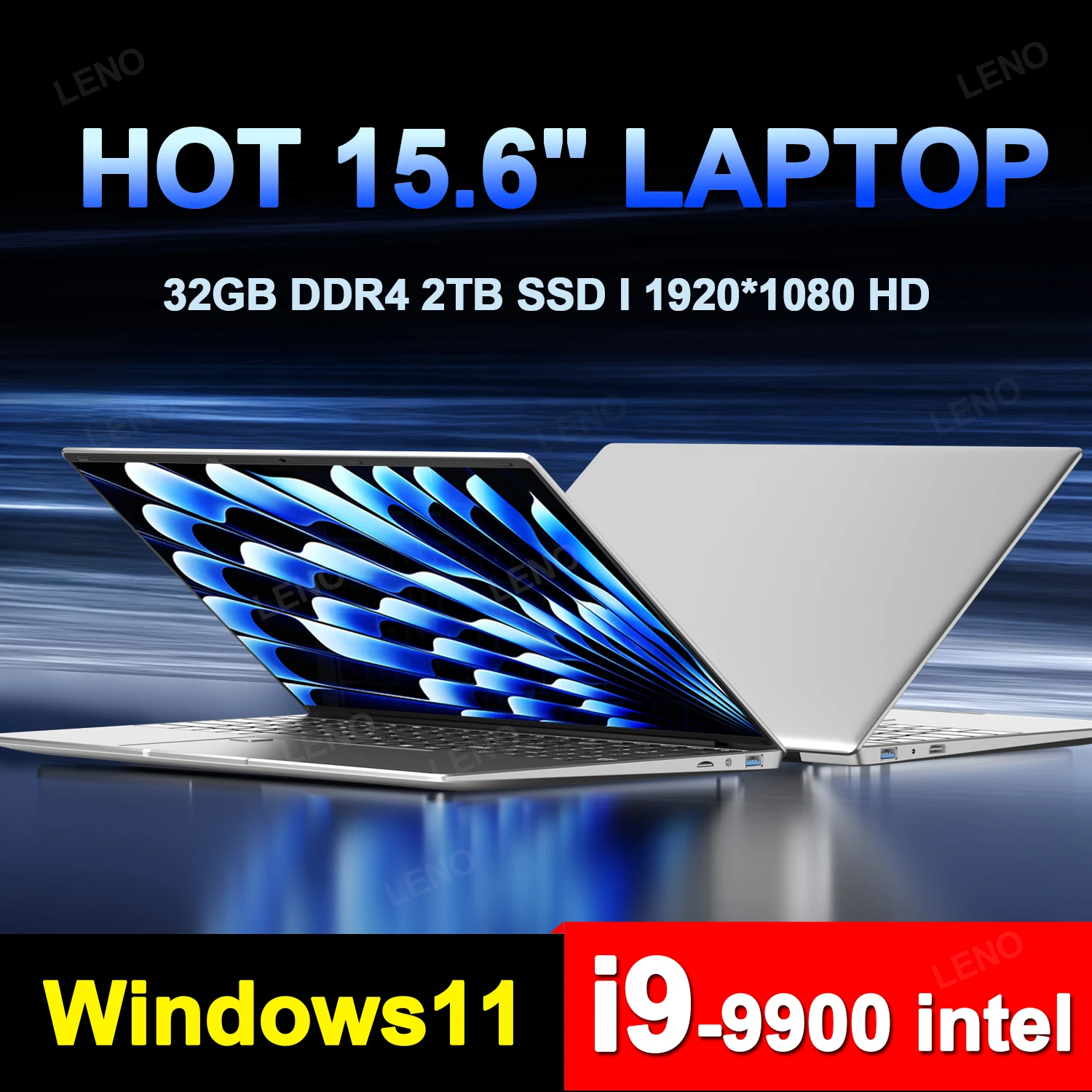 HOT 15.6" Laptop Intel Core i9 9900 32GB 2TB 1920*1080 HD Windows 11 Gaming Computer PC Gamer office Ultra Slim Notebook