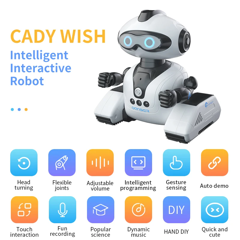 Intelligent Remote Control JJRC R22 Robot Toy Gesture Sensing Music Recording Education Programming Science Popularization Robot