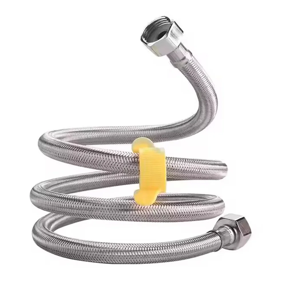 20/40/60/100/150/200cm G1/2 Inch Plumbing Explosion-Proof Flexible Braided Hose Faucet Water Pipe For Kitchen Bathroom Plumbing