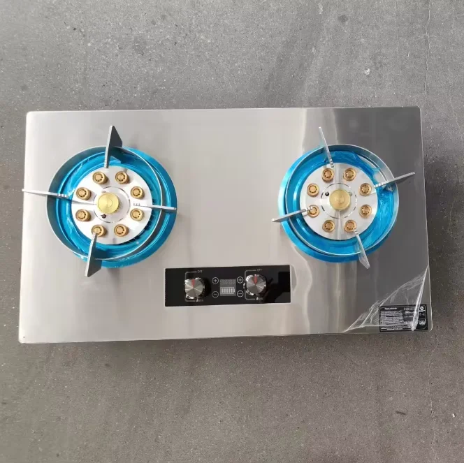 Gas Stove Which Combines Electric and Gas Functions Is Made of Thick Stainless Steel Has Timing Function and Large Firepower