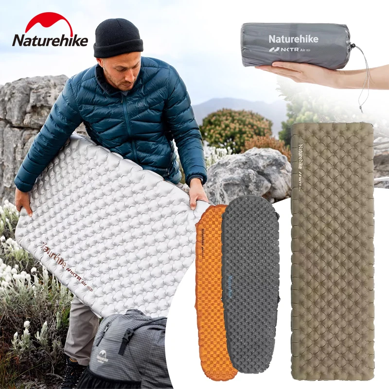 Naturehike Tuye Series Portable Folding Inflatable Mattress Outdoor Camping Hiking Lightweight Tent Sleeping Pad Moisture-proof