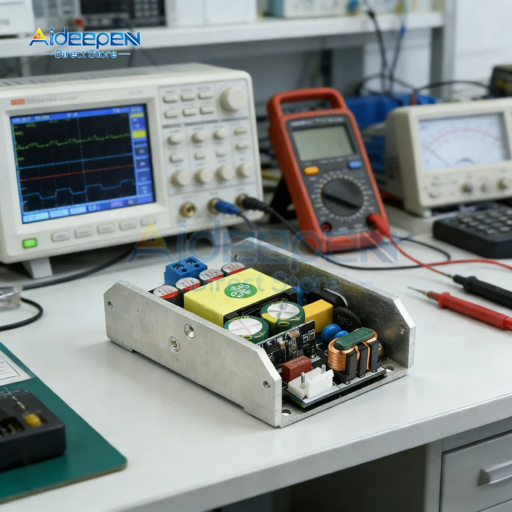 High-Efficiency GaN Power Supply 150W AC 170-265V to DC 24V/12V Overload/Short-Circuit/Overheat Protection for LED Electric Tool